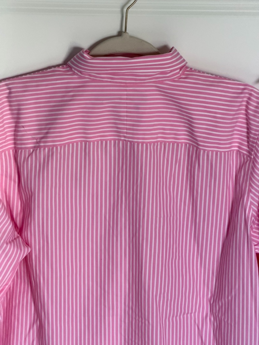 Lauren Ralph Lauren Pink & White Stripe Cotton Long Sleeve Shirt 1X 54750 - Picture 8 of 15